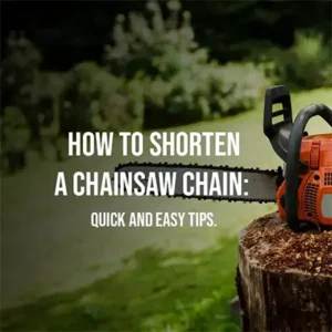 How to Shorten a Chainsaw Chain Quick and Easy Tips.