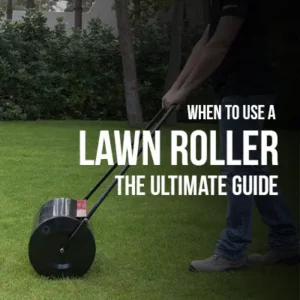 To level and even out a lawn, use a lawn roller after seeding or sodding. A lawn roller helps to compact and flatten the soil, resulting in a smoother surface for mowing or playing.