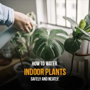 How to Water Indoor Plants Safely and Neatly